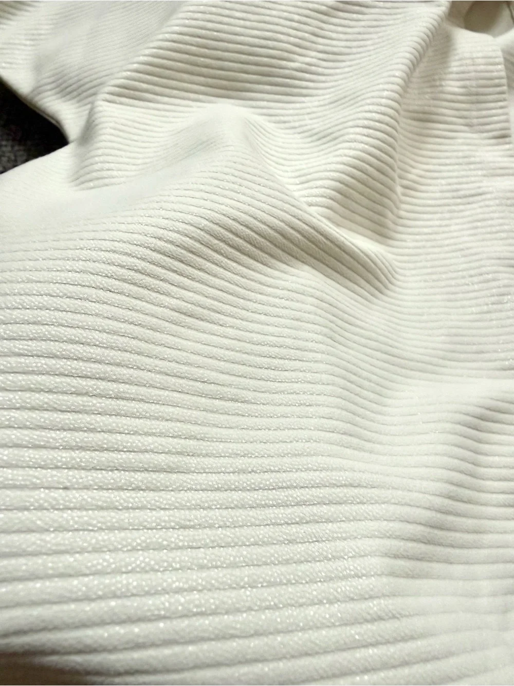 Lululemon Align Ribbed Tank Top Shine Bone Radiate Transparent Foil Ivory size 8